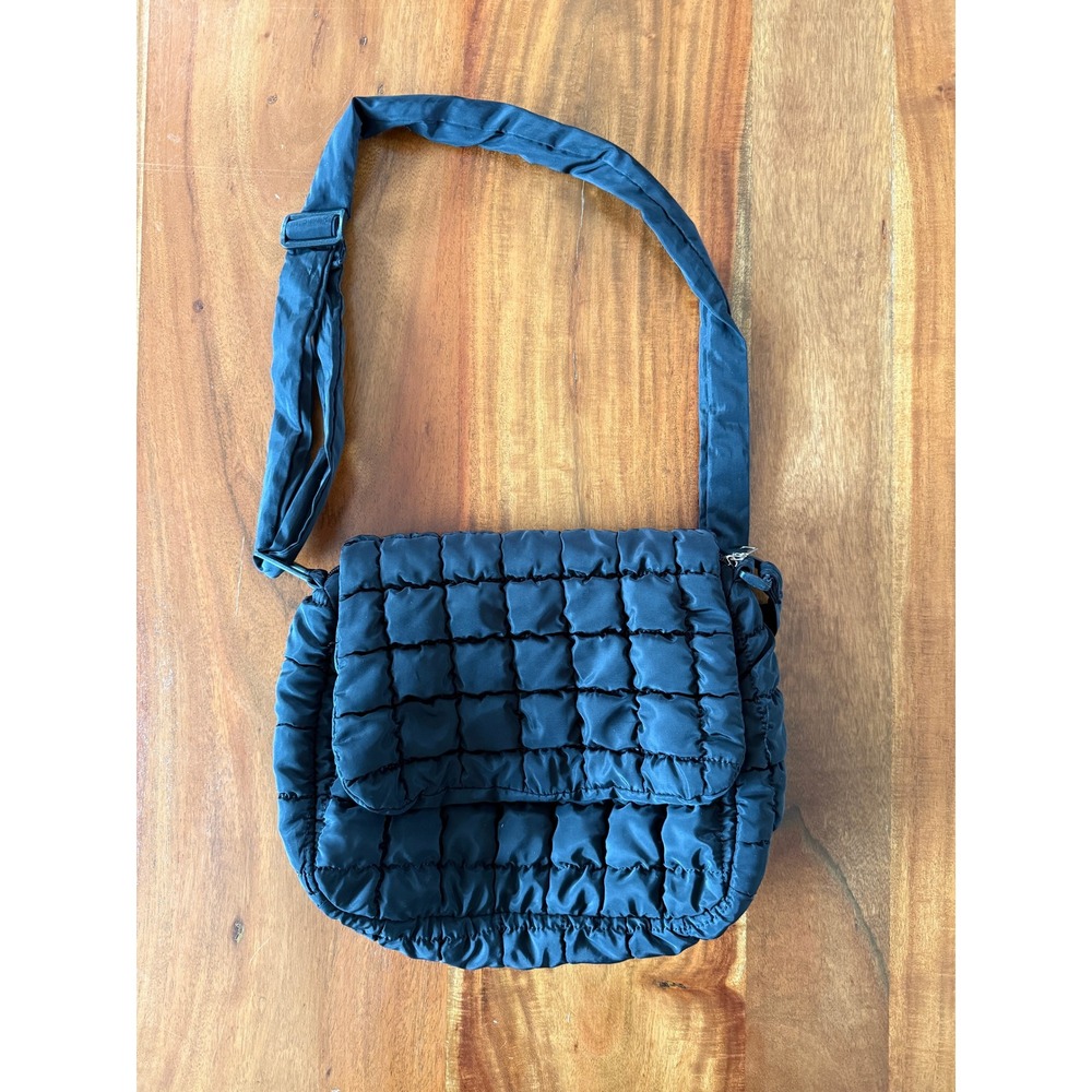 Black Quilted Puffer Purse